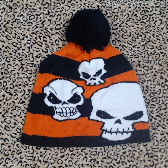 💥3/$25💥LED Adjustable Glowing Eye Skull Hat NWOT - Picture 6 of 7